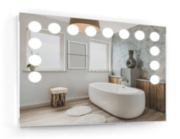 Дзеркало в рамі з LED підсвіткою Carrara-R