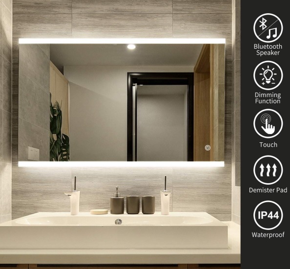 заказать LED зеркало с bluetooth